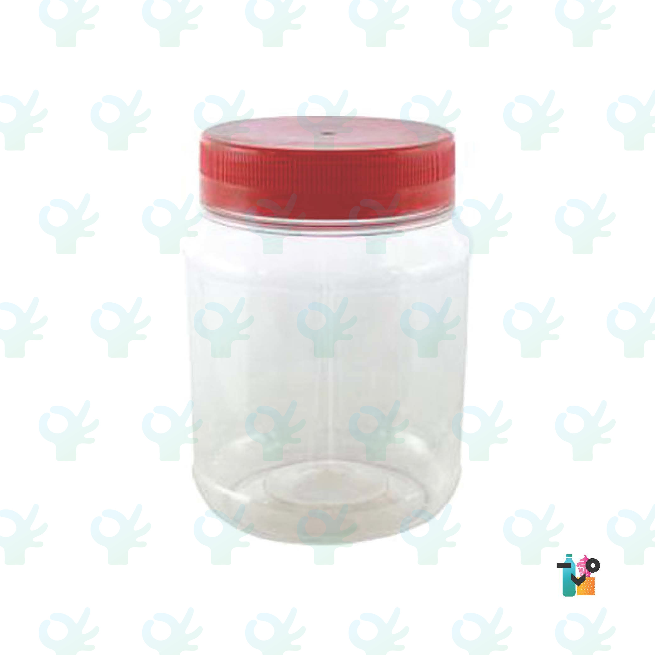 Ofiskita PET Round Food And Biscuit Container NO17 (078) / NO21